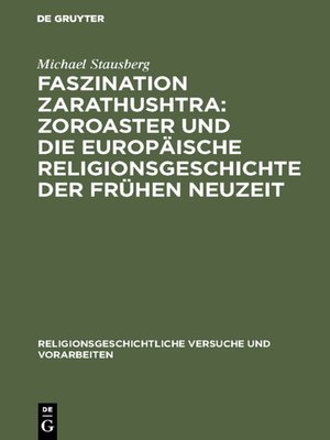 cover image of Faszination Zarathushtra